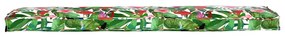 Almofada de Palete para Banco Selva Tropical 180x40x8 cm Tecido Oxford