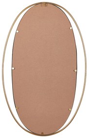 Espelho de parede dourado 90 x 55 cm BESSON Beliani