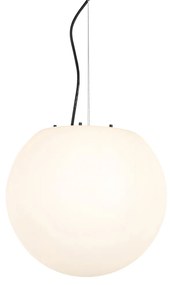 Candeeiro Pendente Exterior Moderno Branco 35 cm IP44 - Nura Moderno