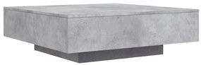 Mesa de centro 100x100x31 cm derivados de madeira cinza-cimento