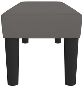 Banco 100x30x30 cm couro artificial cinzento