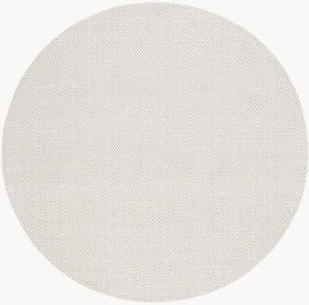 Tapete redondo em lã de pelo curto Aminah