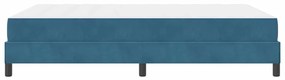 Cama box spring com colchão Azul Escuro 140 x 200 cm Veludo