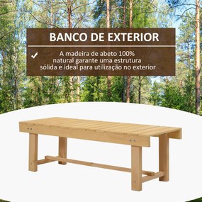 Banco de Jardim de 2 Lugares Banco de Madeira Carga 250 kg Banco para Pátio Exterior 110x38x35 cm Madeira