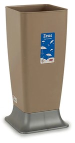 Suporte Guarda Chuva Plástico Zeus Bege 25X25X55cm
