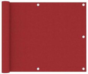 Tela de varanda 75x300 cm tecido Oxford vermelho