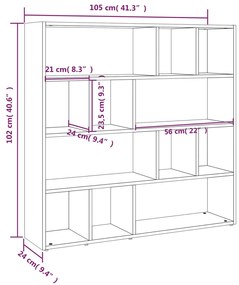 Estante/divisória 105x24x102 cm branco