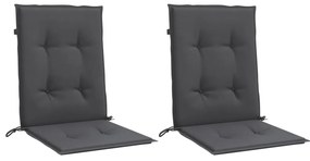 Almofadões lombares p/ cadeiras 2pcs 100x50x4cm mesclado tecido