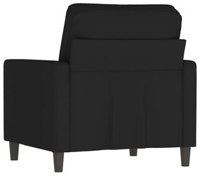 Poltrona 60 cm veludo preto