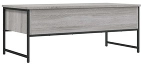 Mesa de centro 101x49x39,5 cm derivados madeira cinzento sonoma
