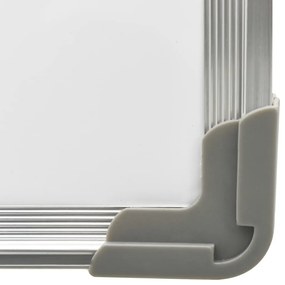 Quadro de escrita magnético 60x40 cm aço branco