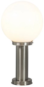 LED Candeeiro de poste exterior inteligente em aço inoxidável 50 cm com Wi-Fi A60 - Sfera Moderno