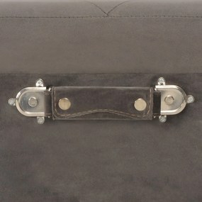Banco de arrumação 40 cm veludo cinzento