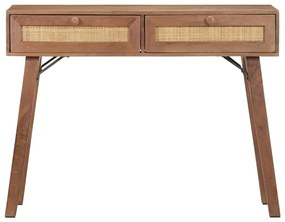 Mesa consola 100x35x76 cm madeira de mangueira maciça