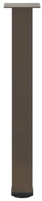Pés de mesa de console 4 peças aço natural 72-74 cm aço