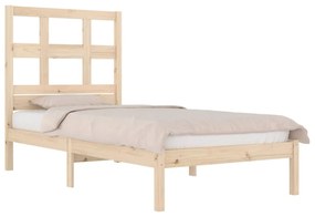 Estrutura de cama solteiro 90x190 cm pinho maciço