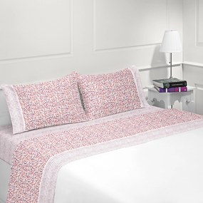 Jogo de lençóis 100% algodão - MILÃO da Casa&Algodão: cama 160cm - 1 lençol superior 240 x 290 cm + 1 lençol capa ajustavel 160 x 200 + 30 cm +  2 fronha almofada 50x70 cm