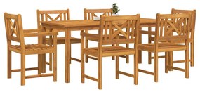 Conjunto de Jantar para Jardim 7 pcs 180 x 90 x 75 cm