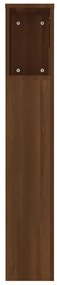 Armário de cabeceira 220x18,5x104,5 cm cor carvalho castanho