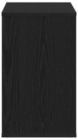 buffet vidaXL Carvalho Preto 60x30x50 cm Madeira engenheirada