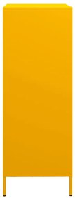 Aparador alto 39x35x103,5 cm aço amarelo mostarda
