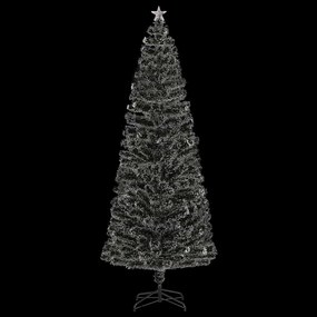 Árvore de Natal pré-iluminada c/ suporte 240 cm fibra ótica