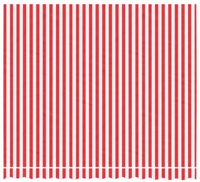 Tecido de substituição p/ toldo 3x2,5 m riscas vermelho/branco