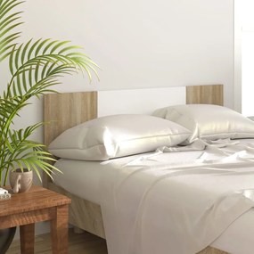 vidaXL Cabeceira cama 160x1,5x80cm cm derivados madeira branco/sonoma