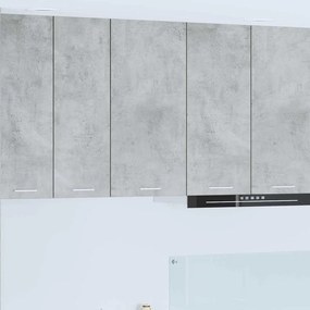 vidaXL Armário suspenso Riga Cinza Concreto e Branco 40 x 31 x 80 cm