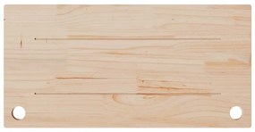 Tampo de secretária 80x40x2,5 cm pinho maciço branco