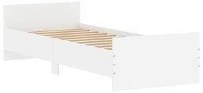 Estrutura de Cama Moon - 75x190 cm - Branco - Design Moderno