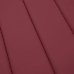 Almofadão p/ espreguiçadeira tecido oxford vermelho tinto