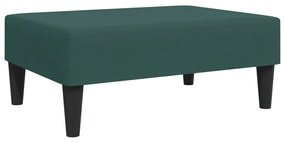 2 pcs conjunto de sofás com almofadas veludo verde-escuro