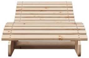 Espreguiçadeiras 2 pcs 205x60x31,5 cm madeira de pinho maciça