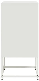 Mesa de cabeceira 36x39x78 cm aço branco