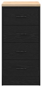 Armário de arrumação de garagem Preto 40x51x85 cm