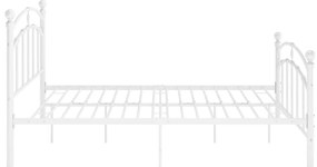 Estrutura de cama 120x200 cm metal branco