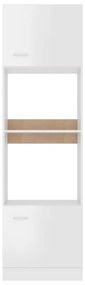 Armário para micro-ondas “Lyon” derivados de madeira branco