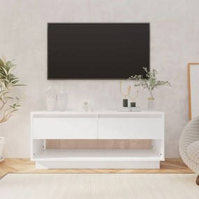 vidaXL Móvel de TV 102x41x44 cm derivados de madeira branco