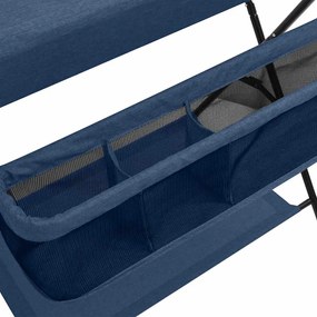 Mesa muda-fraldas ferro azul-marinho