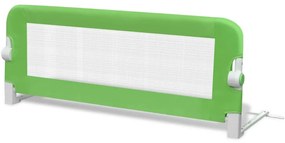 Barra de segurança para cama de criança 2 pcs 102x42 cm verde