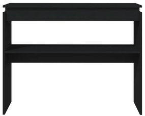 Mesa consola 102x30x80 cm derivados de madeira preto