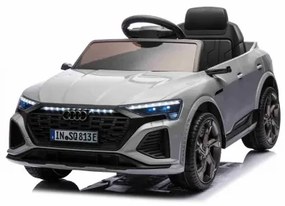 Carro elétrico para Crianças 12V Audi SQ8 Rodas de espuma EVA, Assento Couro ecológico Cinzento