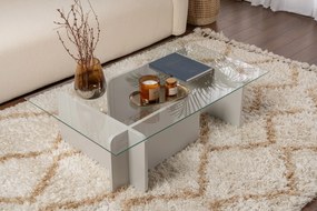 Mesa de Centro Flavio – Cinza – 105x30x65 cm