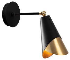 Candeeiro de Parede Pacman – Preto – 14 x 35 cm