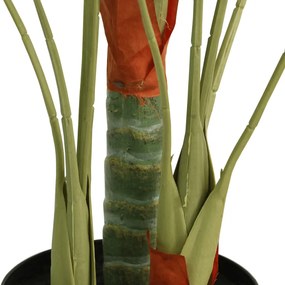 Palmeira artificial com 3 troncos 85 cm PP verde