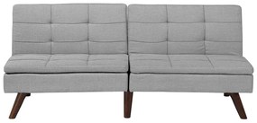 Sofá-cama de 3 lugares em tecido cinzento claro RONNE Beliani