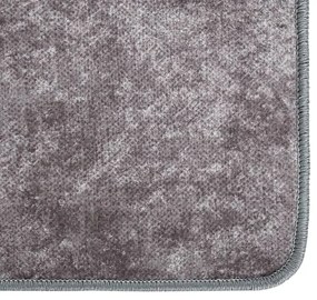 Tapete lavável antiderrapante 80x300 cm cinzento