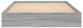 Estrutura cama 90x200 cm derivados de madeira cinzento sonoma