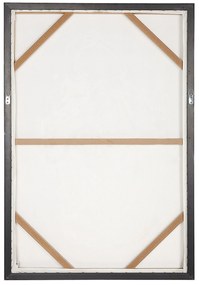 Quadro decorativo com moldura em castanho e branco 63 x 93 cm FELTRINA Beliani